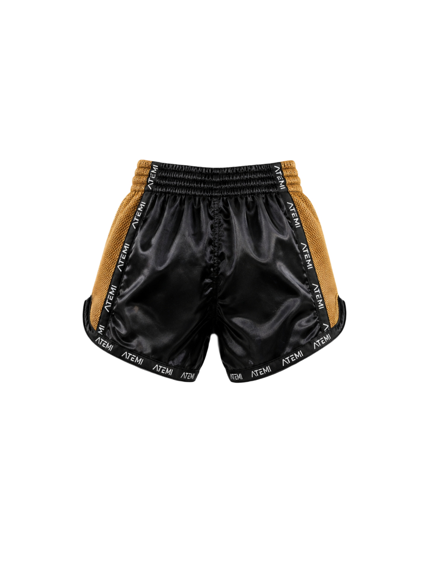 Atemi Pro Golden Muay Thai Shorts – Black Gold