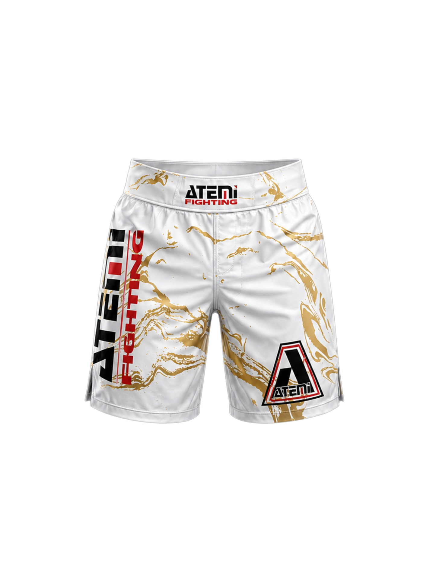 Atemi Classic White Marble-Fight Shorts